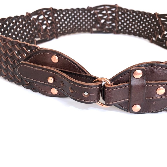 Linea Pelle Accessories - Linea Pelle woven leather belt